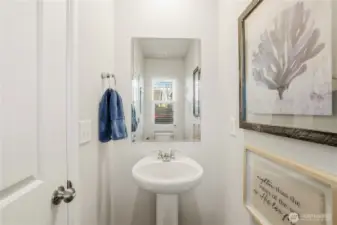Entry guest powder room