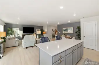 Very spacious great room!