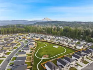 Park number two has children's play area and small basketball court.
