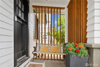 Main entrance for upstairs