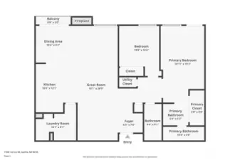 Rough estimate of floor measurement. Buyer to verify.