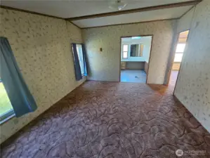 The large main bedroom has an en-suite bathroom,