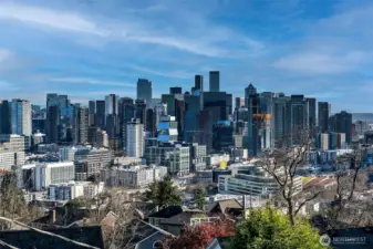 Magical views of Seattle from this house on Queen Anne.