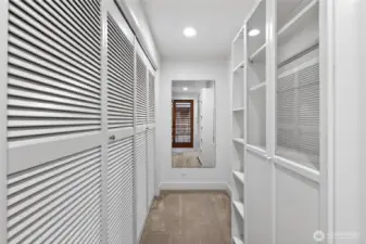The primary walk-in closet continuation. It may be possible to add laundry in this space if desired-buyer to verify.