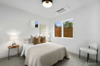 Lower level bedroom suite.