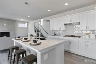 Photos are of another home in the community and are for illustration purposes only to reflect floorplan and typical finishes. May depict seller enhancements. Colors and options may vary.