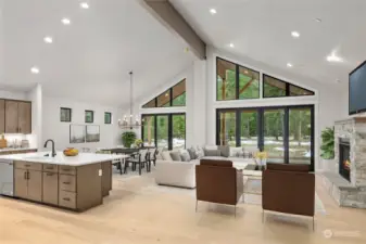 Open concept floor plan with lots of natural light. *Virtual Staging*