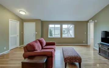 Living room looking toward from windows