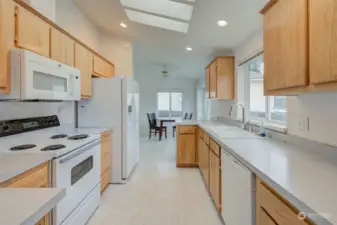 Kitchen boasts new dishwasher, refrigerator, microwave