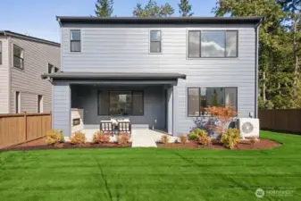 Lovely backyard with southern exposure