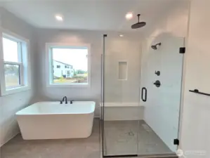 Soaking Tub and Walk-In Shower