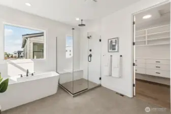 Beautiful primary bathroom