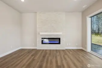 Photos not of actual home- lot 4 will have built in shelving on either side of the fireplace