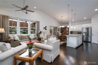 Great room living concept.