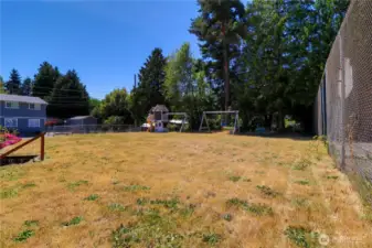 Large and flat lot.