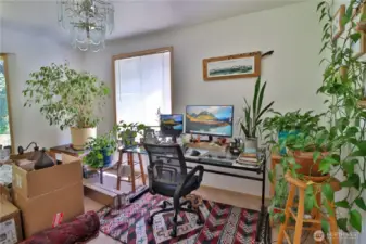 Lots of room, renter works from home.