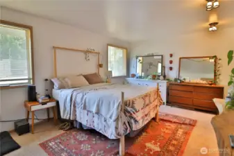 Spacious Primary bedroom.