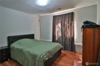 1 of 2 bedrooms on the lower level.