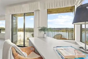 Work or rest with sweeping views of the water.