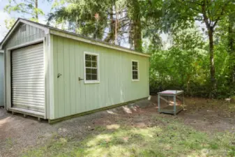 One of two garage units.