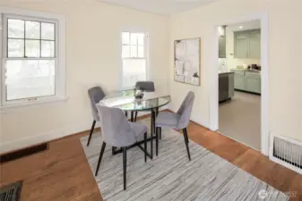 Dining space.