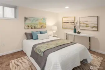 Lower level bedroom.