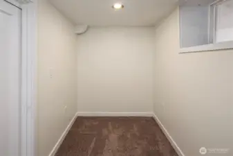 Flex room on lower level.