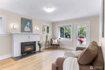 Gas fireplace for those cozy nights