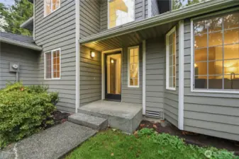 Charming front porch and a warm welcome every time you arrive.