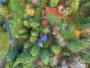 Almost 5 acres of privacy, greenery, and breathtaking colors. A beautiful place to call home..