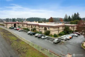 There is also ample visitor parking for guests