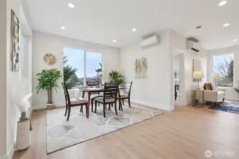 Abundant natural light with lot of windows