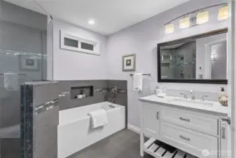 Lower level Full bath