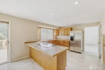 kitchen with new appliances