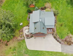 Aerial View of Footprint of House