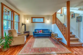 Light filled spaces throughout the home.