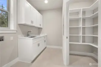 laundry room with walk-in pantry