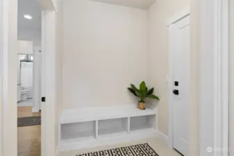 Laundry/Mudroom Bench with storage.