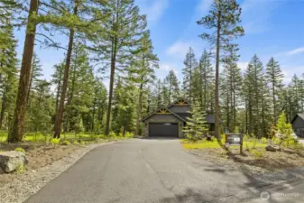 Expansive driveway
