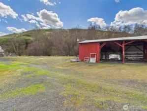 barn on west end of property
