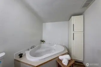 Jacuzzi tub in primary bath