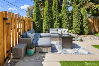 Fenced in yard