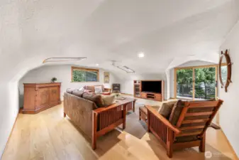 Versatile upstairs living room.