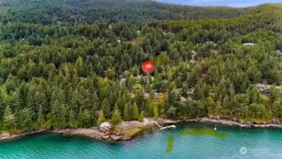 Gorgeous aerial look at Lummi Island.