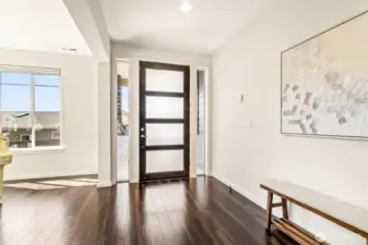 Gracious entry welcomes you inside.