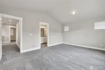 HUGE Primary with walk in closet!