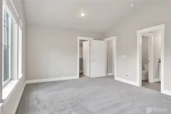 HUGE Primary with walk in closet!