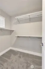 Primary walk in closet!