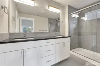 Primary bathroom with toilet closet!