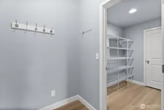 Large pantry right off the entrance from the garage.